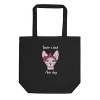 "NEVER A BAD HAIR DAY" ECO TOTE