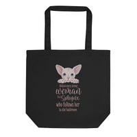 "BEHIND EVERY WOMAN" SPHYNX TOTE