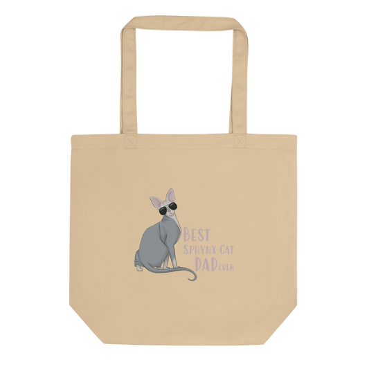 "BEST SPHYNX CAT DAD" ECO TOTE