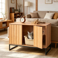 Wooden Cat Box Cabinet