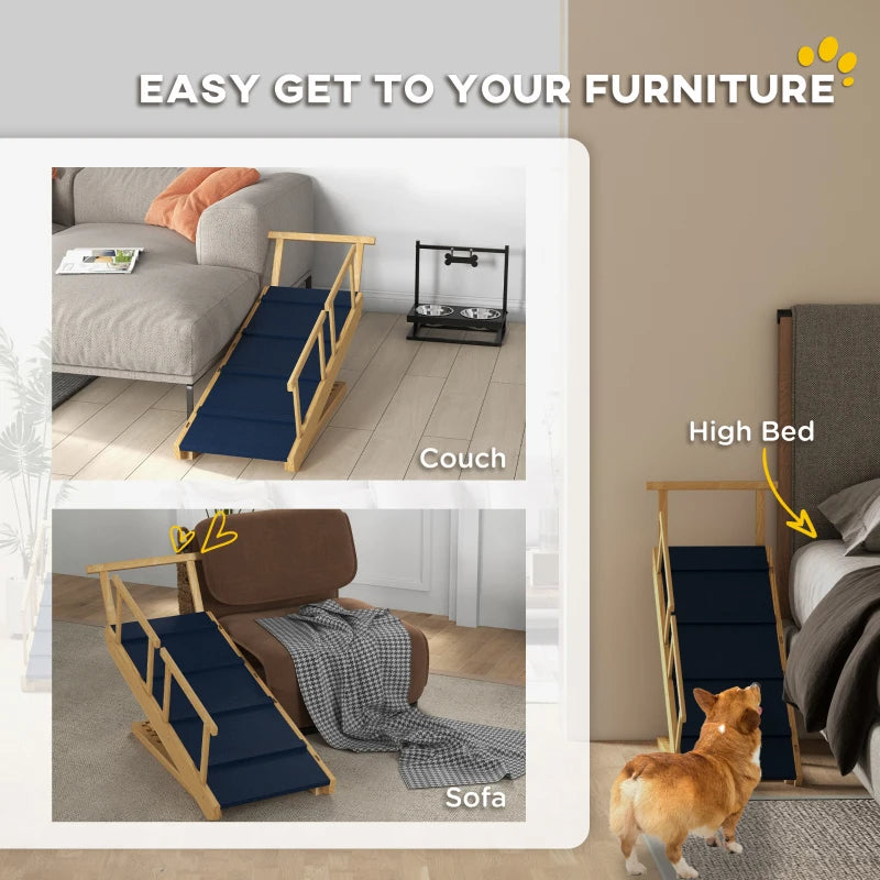 Dog Ramp With Removable Guardrails