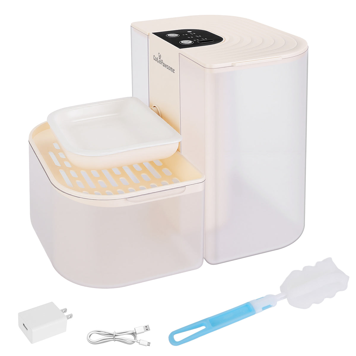 1Pc Smart Pet Water Fountain Automatic Cat Water Dispenser 4.5L Cordless Rechargeable Dog Water Fountain Self-Refill Wit