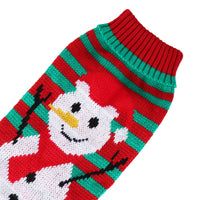 2 Patterns 4 Sizes Option-- 1Pc Pet Christmas Turtleneck Sweater Dog Cat Christmas Clothes Snowman Stripes Costume Winte
