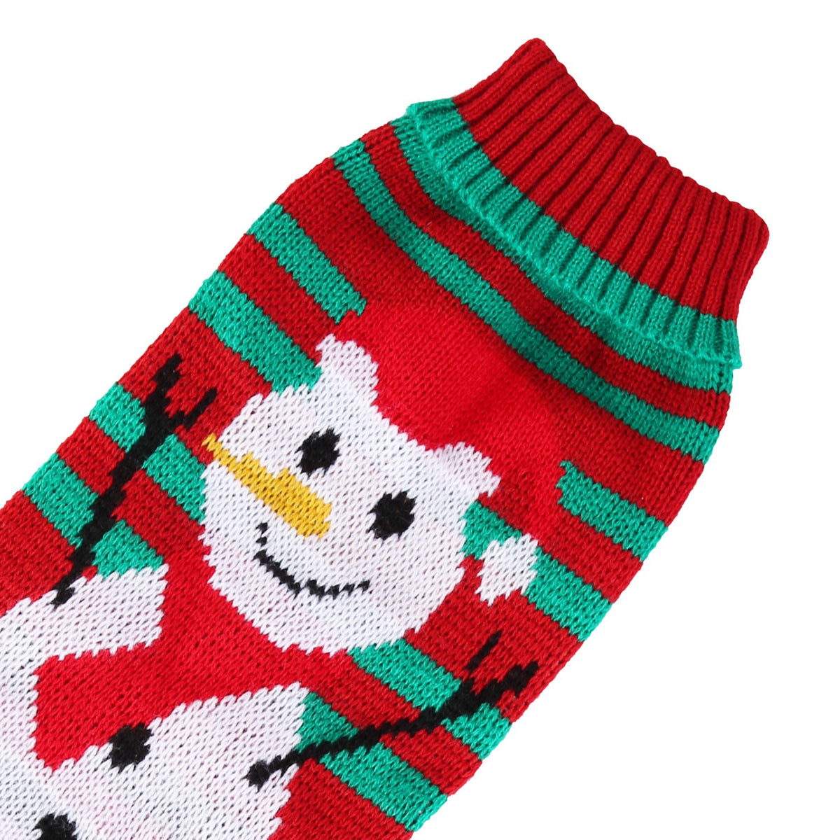 2 Patterns 4 Sizes Option-- 1Pc Pet Christmas Turtleneck Sweater Dog Cat Christmas Clothes Snowman Stripes Costume Winte