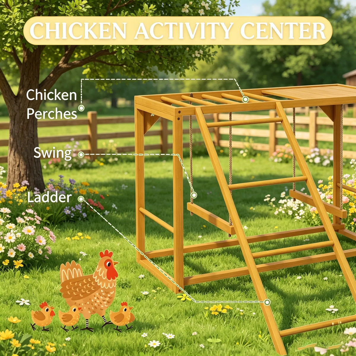 Chicken Activity Play/ Chicken Coop Toy