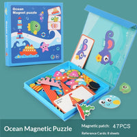 Magnetic Puzzle Featuring Characters In Various Professions And A Princess Dress-up Set