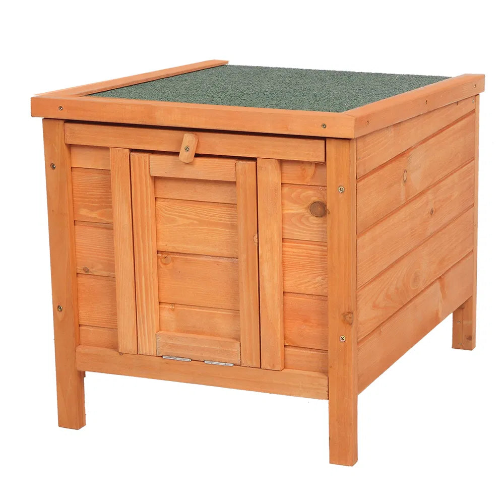 20-inch removable roof, waterproof, green asphalt roof, cedar wood, wooden chicken and rabbit cage
