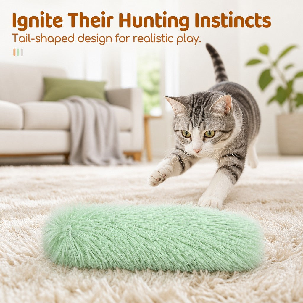 3 Pack Catnip Kicker Toys For Indoor Cats, Soft Plush Cat Kick Stick With Crinkle Paper, Interactive Cat Toy To Stimulat