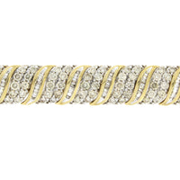 10.00ct Diamond Tennis Bracelet 10KT Yellow Gold