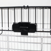 2-Level Small Animal Cage Rabbit Hutch with Wheels, Removable Tray, Platform and Ramp for Bunny, Chinchillas, Ferret, Bl