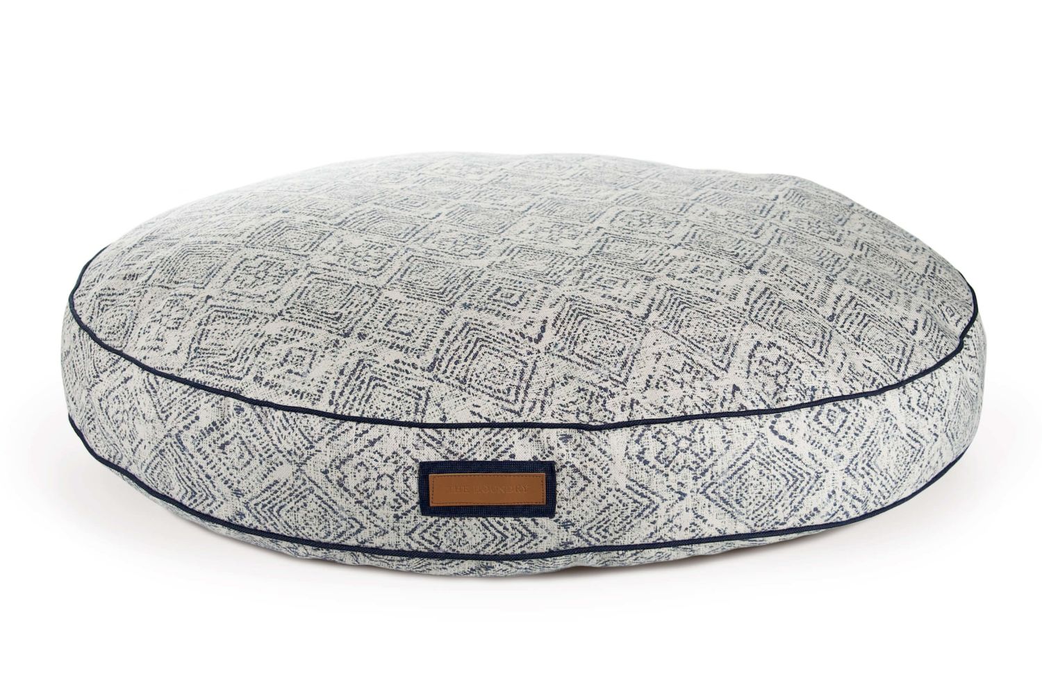Round Pet Bed in Sapphire Spaniel - BIG FRENCHIES