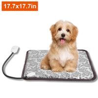 1Pc Pet Heating Pad Dog Cat Electric Heating Mat Waterproof Adjustable Warming Blanket With Chew Resistant Steel Cord Ca