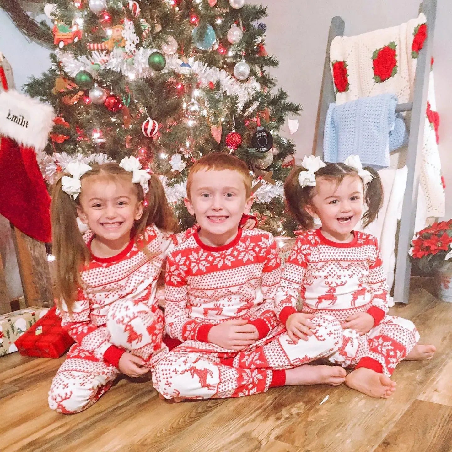 Christmas Pajamas Fall Family Set - # BOAA12710003