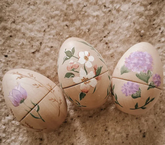 6 Pcs Magnetic Natural Wooden Eggs - BIG FRENCHIES