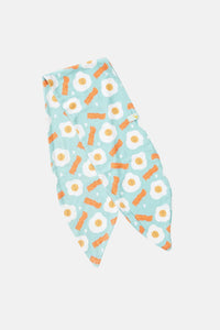 Bow Headband - Bacon & Eggs Blue - BIG FRENCHIES