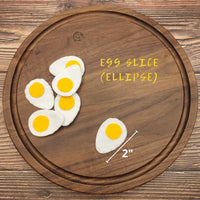 Egg slice ellipse, felt play food - BIG FRENCHIES