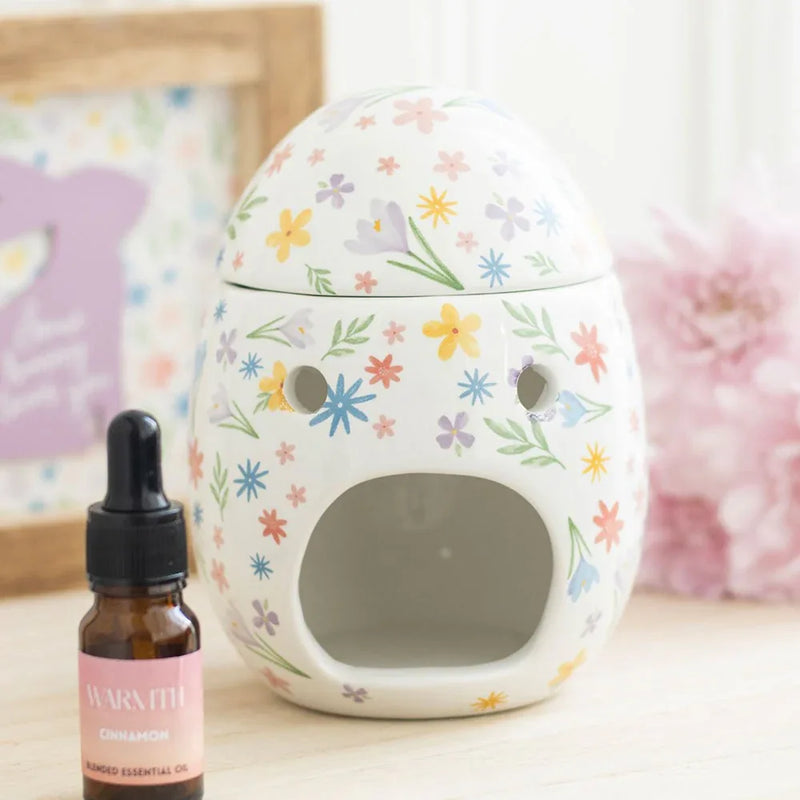 Spring Floral Print Easter Egg Oil Burner and Wax Warmer - BIG FRENCHIES