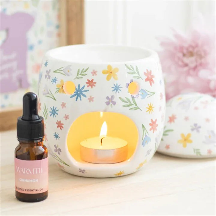 Spring Floral Print Easter Egg Oil Burner and Wax Warmer - BIG FRENCHIES
