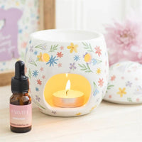 Spring Floral Print Easter Egg Oil Burner and Wax Warmer - BIG FRENCHIES