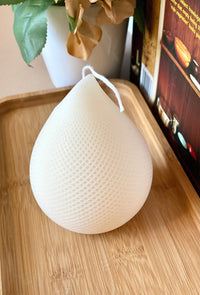 Elegant Teardrop Candle - Handmade Unique Home Decor Accent