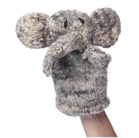 Organic Wool Knit Hand Puppet | Elliot the Elephant - BIG FRENCHIES