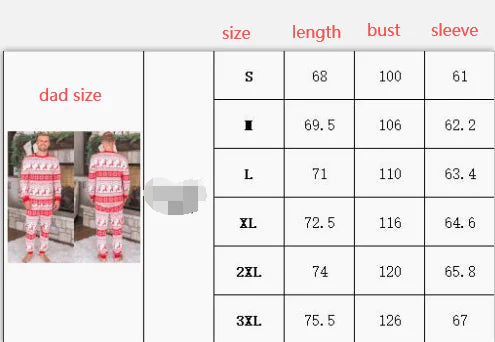 Christmas Pajamas Fall Family Set - # BOAA12710003