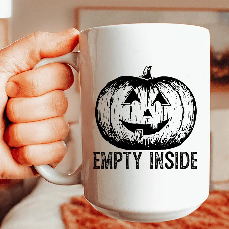 Empty Inside Pumpkin Ceramic Mug 15 oz - BIG FRENCHIES