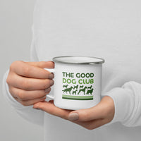 Sebastian & Clementine The Good Dog Club Enamel Mug - Green