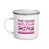 Sebastian & Clementine The Good Dog Club Enamel Mug - Pink