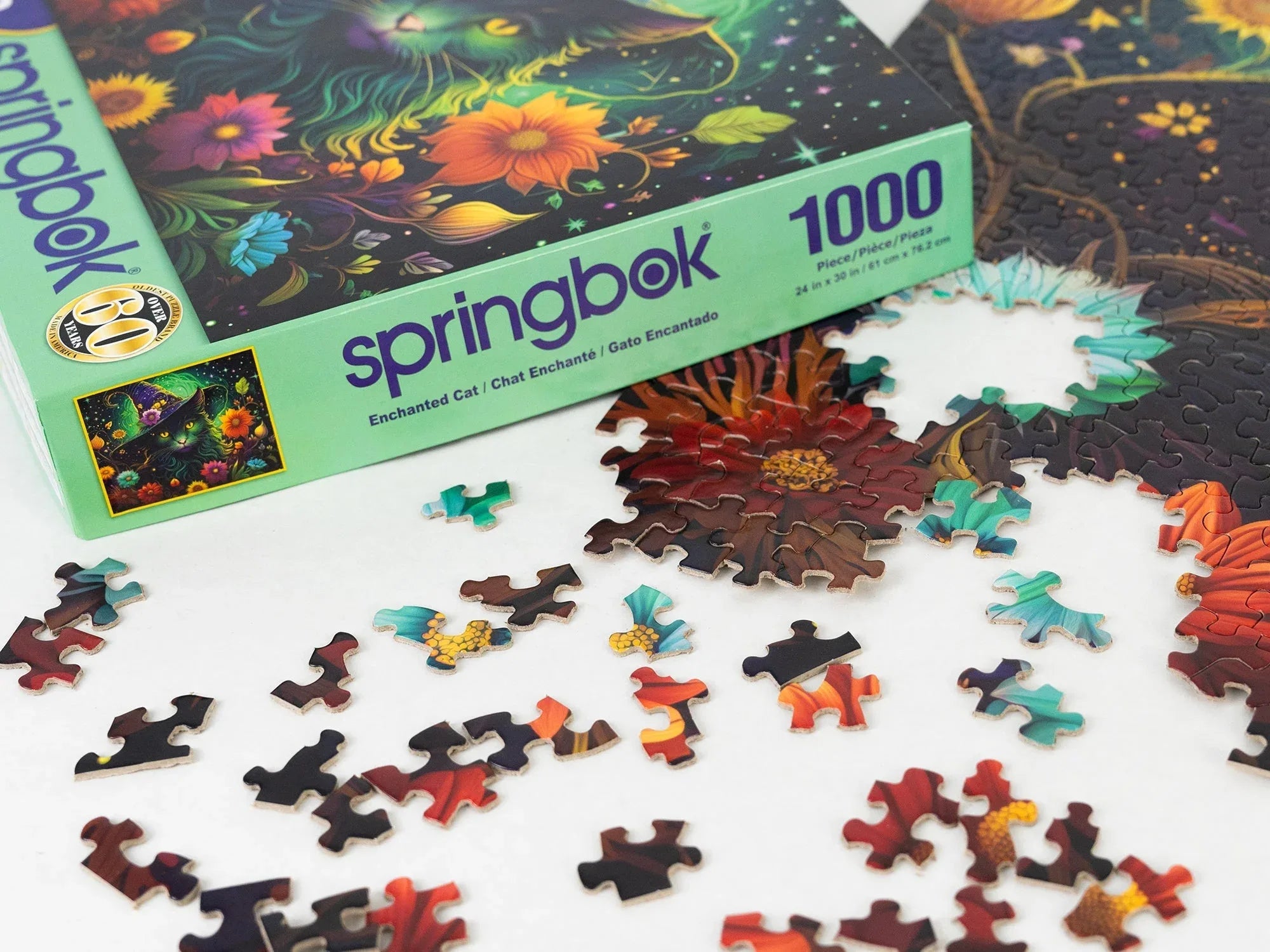 Enchanted Cat 1000 Piece Jigsaw Puzzle | Springbok Puzzles - BIG FRENCHIES