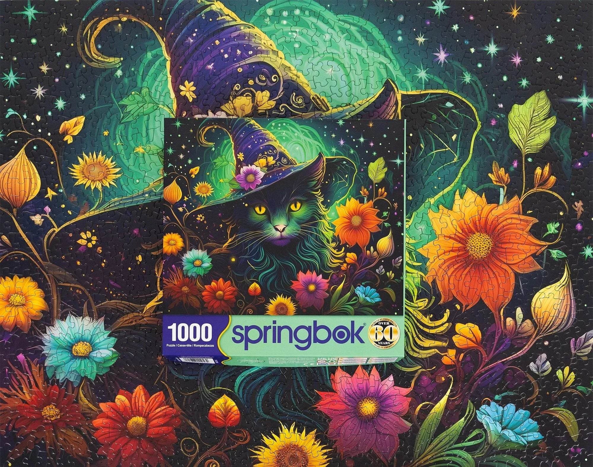 Enchanted Cat 1000 Piece Jigsaw Puzzle | Springbok Puzzles - BIG FRENCHIES