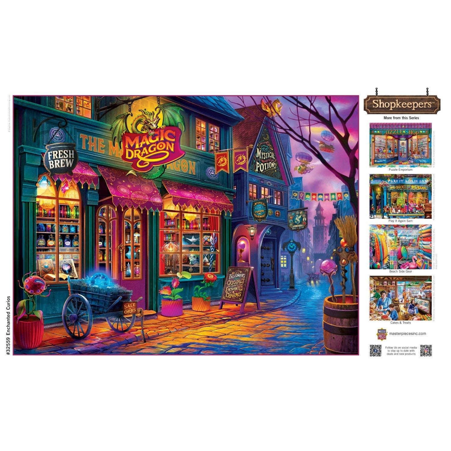 Enchanted Curios - Shopkeepers 750 Piece Jigsaw Puzzle | Masterpieces - BIG FRENCHIES