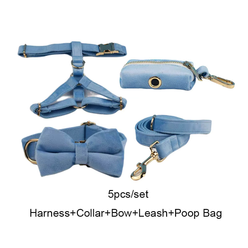 Personalized Blue Velvet Classic Set