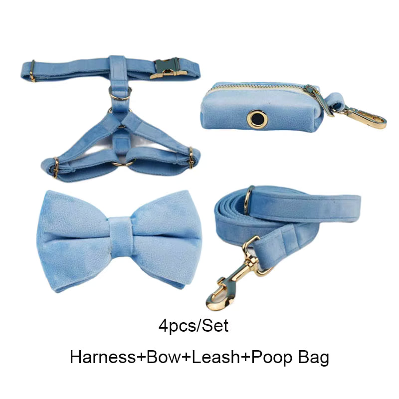 Personalized Blue Velvet Classic Set