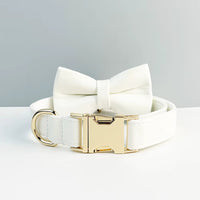 Personalized White Leather Classic Set