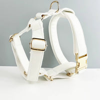 Personalized White Leather Classic Set