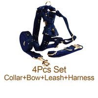 Personalized Dark Blue Velvet Classic Set