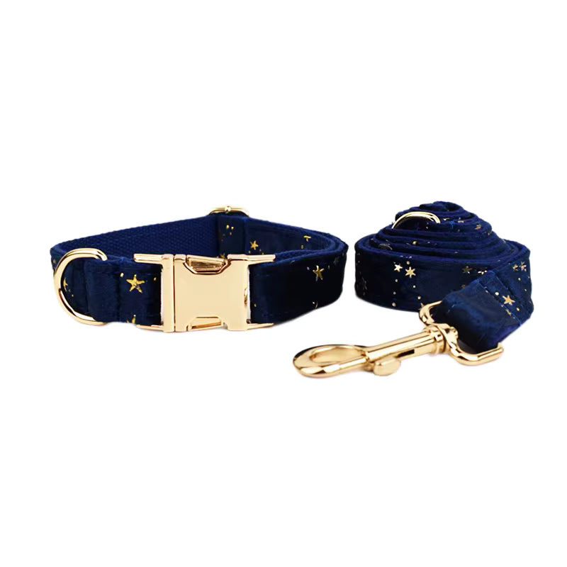 Personalized Dark Blue Velvet Classic Set