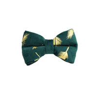 Personalized Green Feather Velvet Floral Classic Set