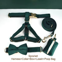 Personalized Green Velvet Classic Set