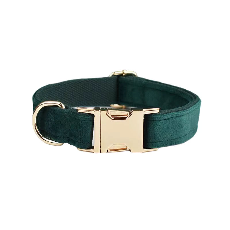 Personalized Green Velvet Classic Set