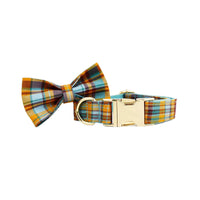 Personalized Autumn Blue Plaid Classic Set