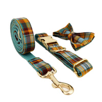 Personalized Autumn Blue Plaid Classic Set