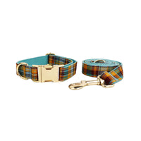 Personalized Autumn Blue Plaid Classic Set