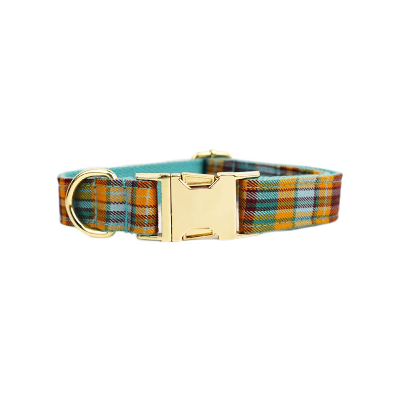 Personalized Autumn Blue Plaid Classic Set