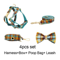Personalized Autumn Blue Plaid Classic Set