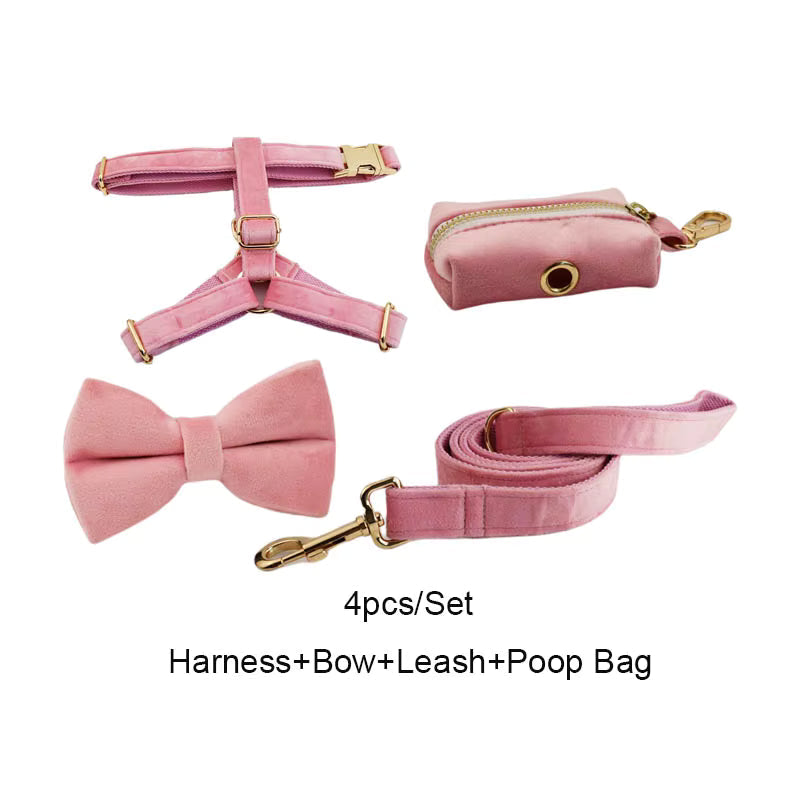 Personalized Pink Velvet Classic Set