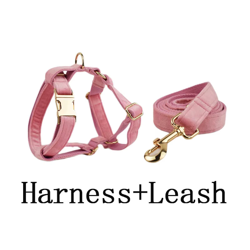 Personalized Pink Velvet Classic Set