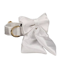 Personalized Wedding Pure White Satin Classic Set
