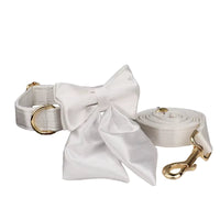 Personalized Wedding Pure White Satin Classic Set